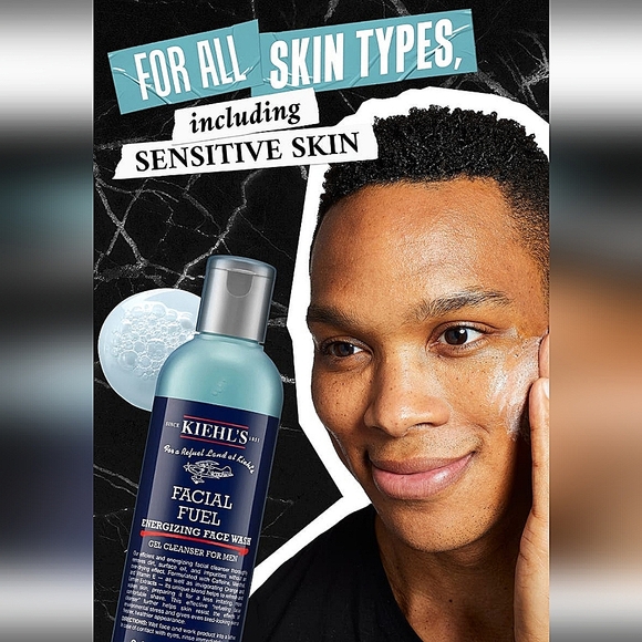 Kiehl's Facial Fuel Energizing Face Wash Gel Cleanser for Men - Picture 4 of 11